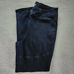 Blue Denim Jack David Jeans Womens 24 Talle Stretch Ribbed Knee Fabric Casual